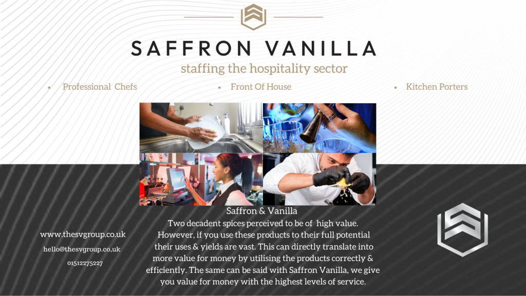 Saffron Vanilla temporary Staff supplier